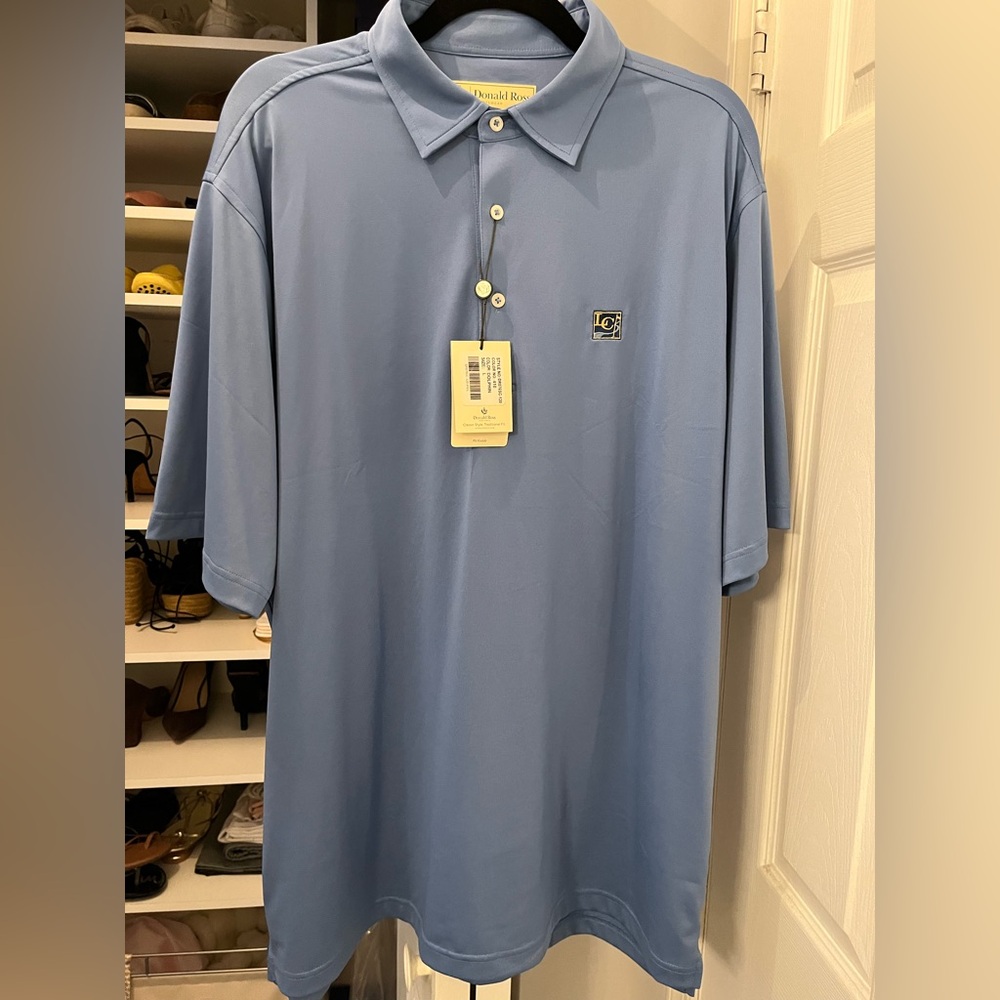 NWT Donald Ross for LC Country Club Golf Polo